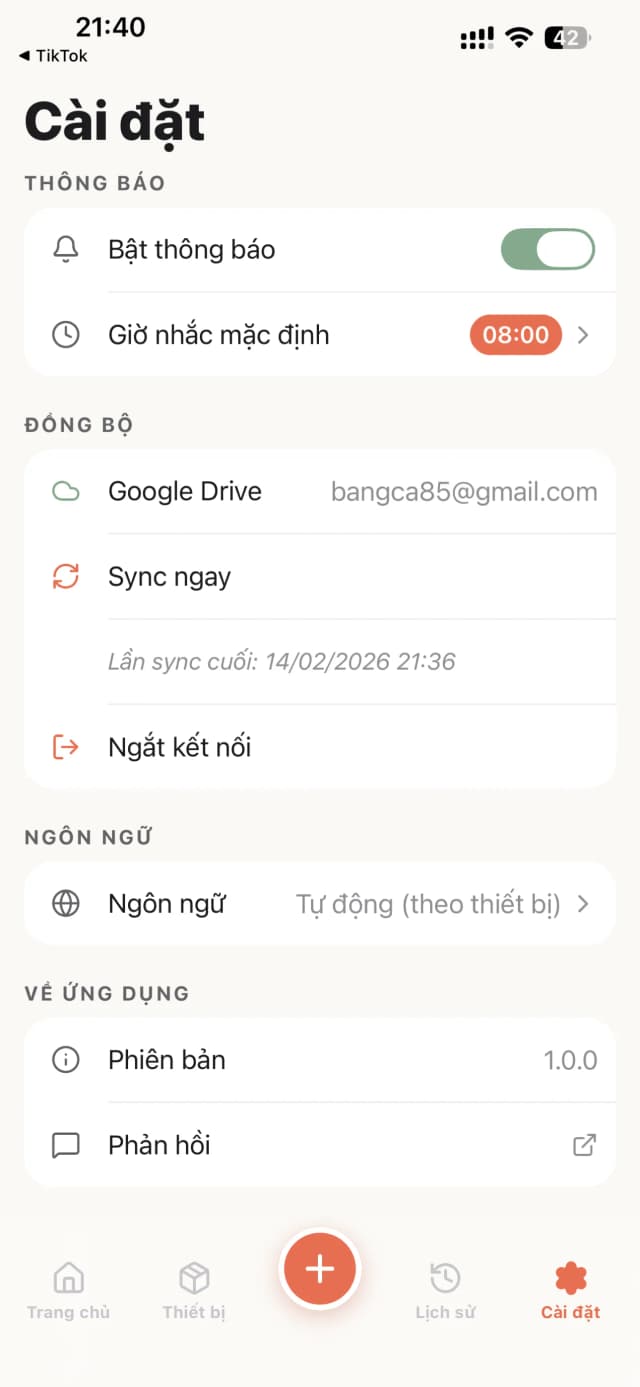Cài đặt và đồng bộ Google Drive